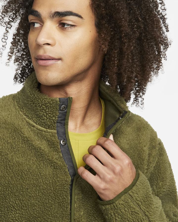 Sudaderas Nike Yoga Fleece Hombre Verde | ONUBI-7461