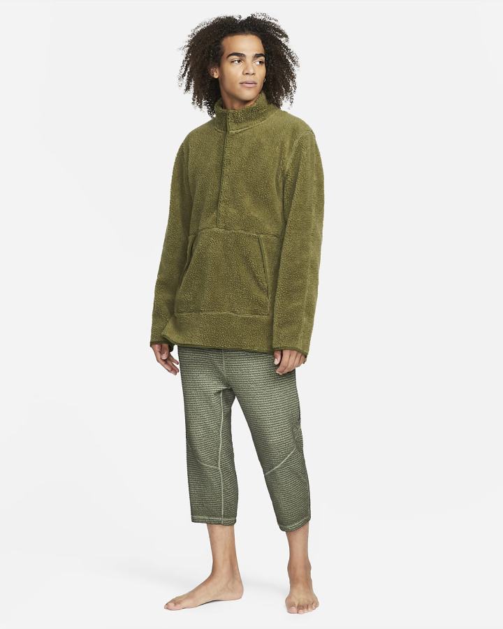 Sudaderas Nike Yoga Fleece Hombre Verde | ONUBI-7461