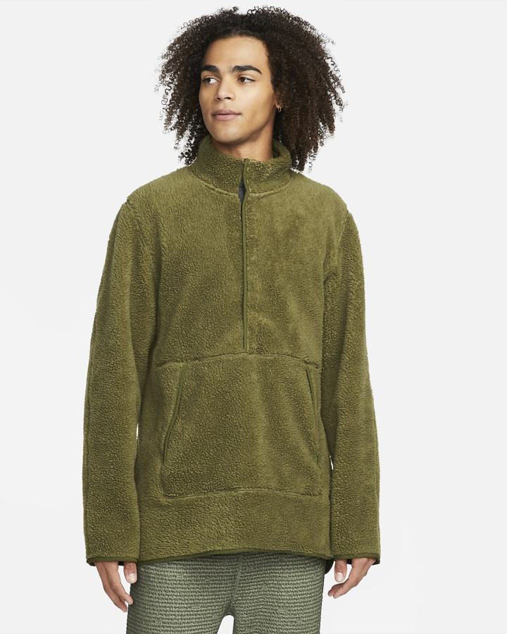 Sudaderas Nike Yoga Fleece Hombre Verde | ONUBI-7461