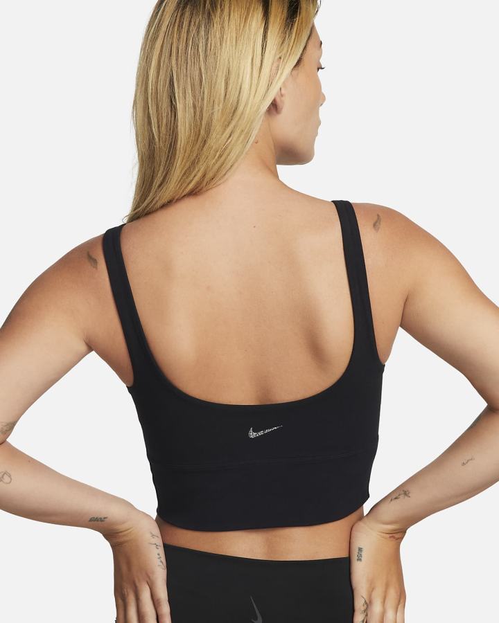 Sujetadores Deportivos Nike Dri-FIT Alate Solo Light-Support Non-Acolchado Longline Mujer Negras Gris | CAMPK-2406