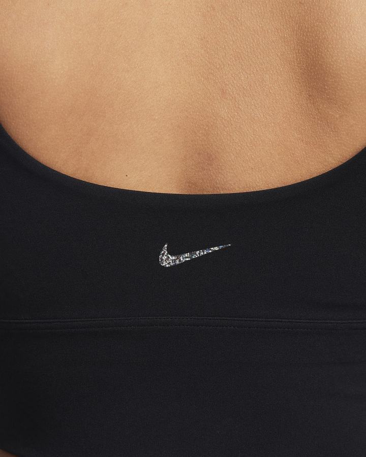 Sujetadores Deportivos Nike Dri-FIT Alate Solo Light-Support Non-Acolchado Longline Mujer Negras Gris | CAMPK-2406
