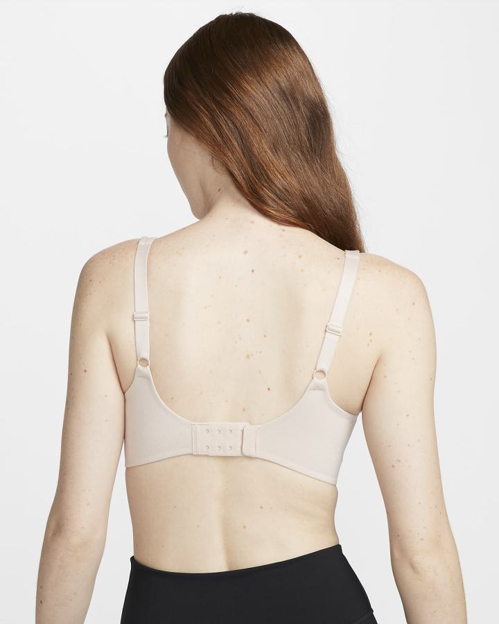 Sujetadores Deportivos Nike Dri-FIT Alate Coverage Light-Support Acolchado Mujer Beige Beige | IQVDF-2910