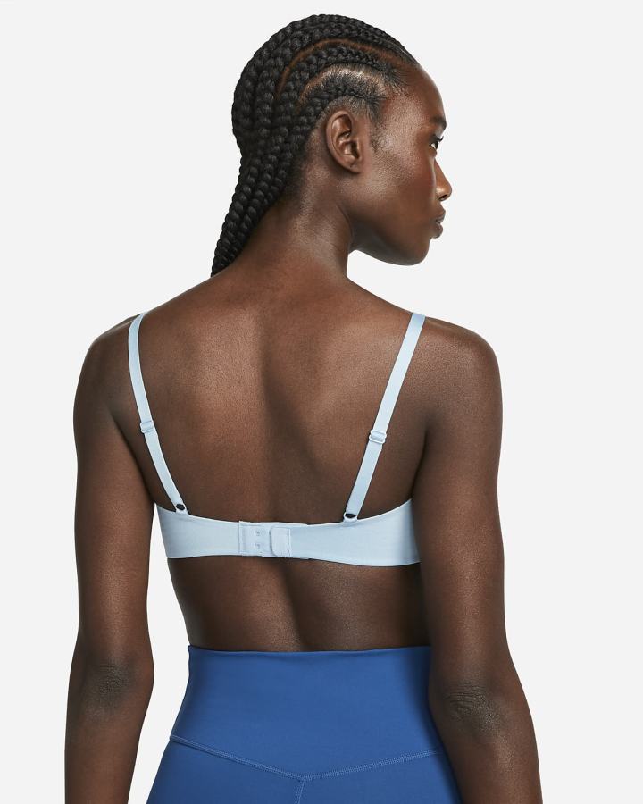 Sujetadores Deportivos Nike Dri-FIT Alate Minimalist Light-Support Acolchado Mujer Azules | LCBGN-9145