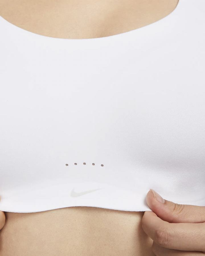 Sujetadores Deportivos Nike Dri-FIT Alate Coverage Light-Support Acolchado Mujer Blancas Gris Moradas Negras | MADCS-7256