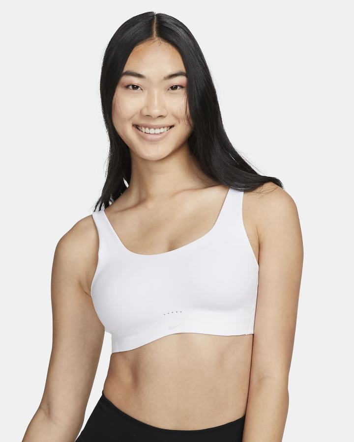 Sujetadores Deportivos Nike Dri-FIT Alate Coverage Light-Support Acolchado Mujer Blancas Gris Moradas Negras | MADCS-7256