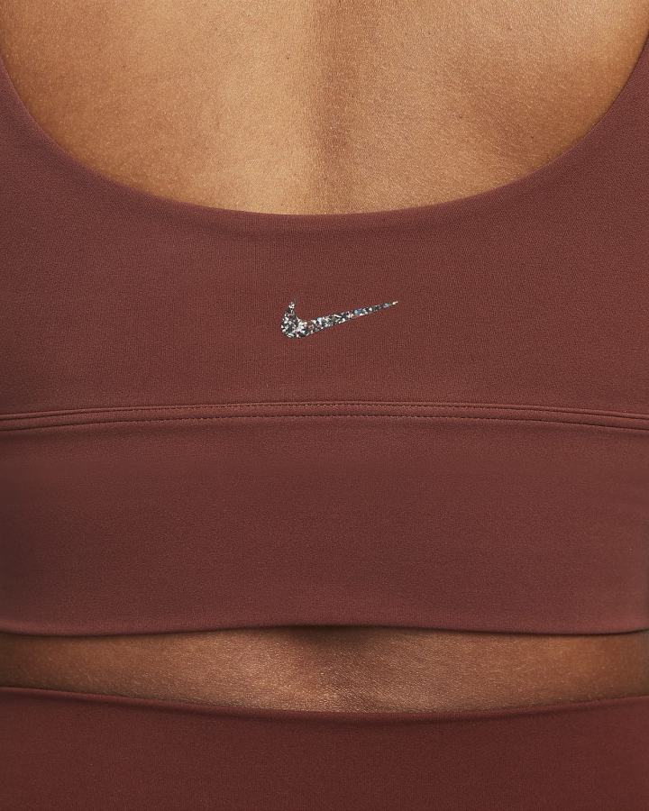 Sujetadores Deportivos Nike Dri-FIT Alate Solo Light-Support Non-Acolchado Longline Mujer Gris | NJTQE-6087