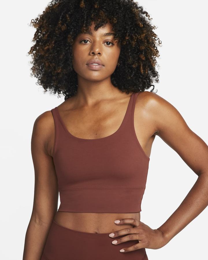 Sujetadores Deportivos Nike Dri-FIT Alate Solo Light-Support Non-Acolchado Longline Mujer Gris | NJTQE-6087