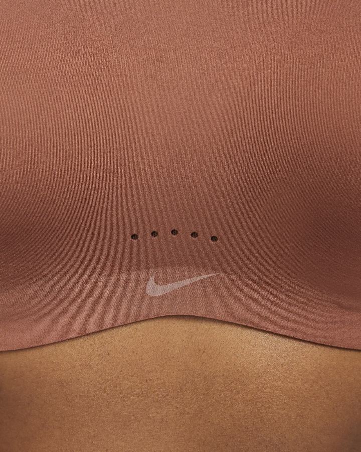 Sujetadores Deportivos Nike Dri-FIT Alate Coverage Light-Support Acolchado Mujer Rojas Blancas | NTSOP-7368
