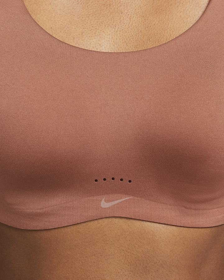 Sujetadores Deportivos Nike Dri-FIT Alate Coverage Light-Support Acolchado Mujer Rojas Blancas | NTSOP-7368