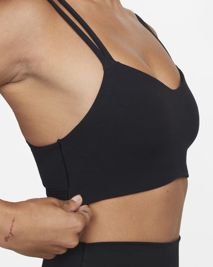 Sujetadores Deportivos Nike Dri-FIT Alate Trace Light-Support Acolchado Strappy Mujer Negras | PAFJC-8901
