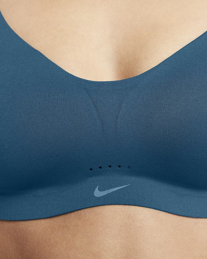 Sujetadores Deportivos Nike Dri-FIT Alate Minimalist Light-Support Acolchado Mujer Azules | XDGEI-8714