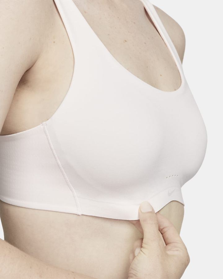 Sujetadores Deportivos Nike Dri-FIT Alate Coverage Light-Support Acolchado Mujer Rosas Claro Gris Moradas Blancas | YGRVW-9643