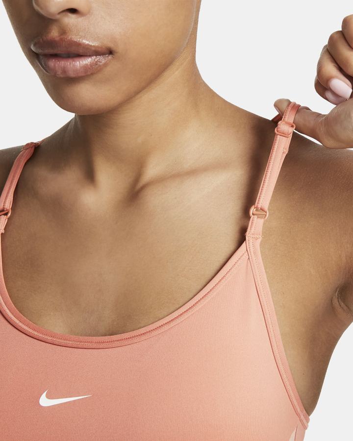 Sujetadores Deportivos Nike Dri-FIT Indy Light-Support Acolchado U-Neck Mujer Blancas | DJRGH-5108