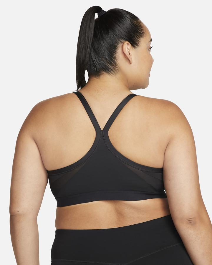 Sujetadores Deportivos Nike Dri-FIT Indy Light-Support Acolchado U-Neck Mujer Negras Blancas | DXMOC-9128