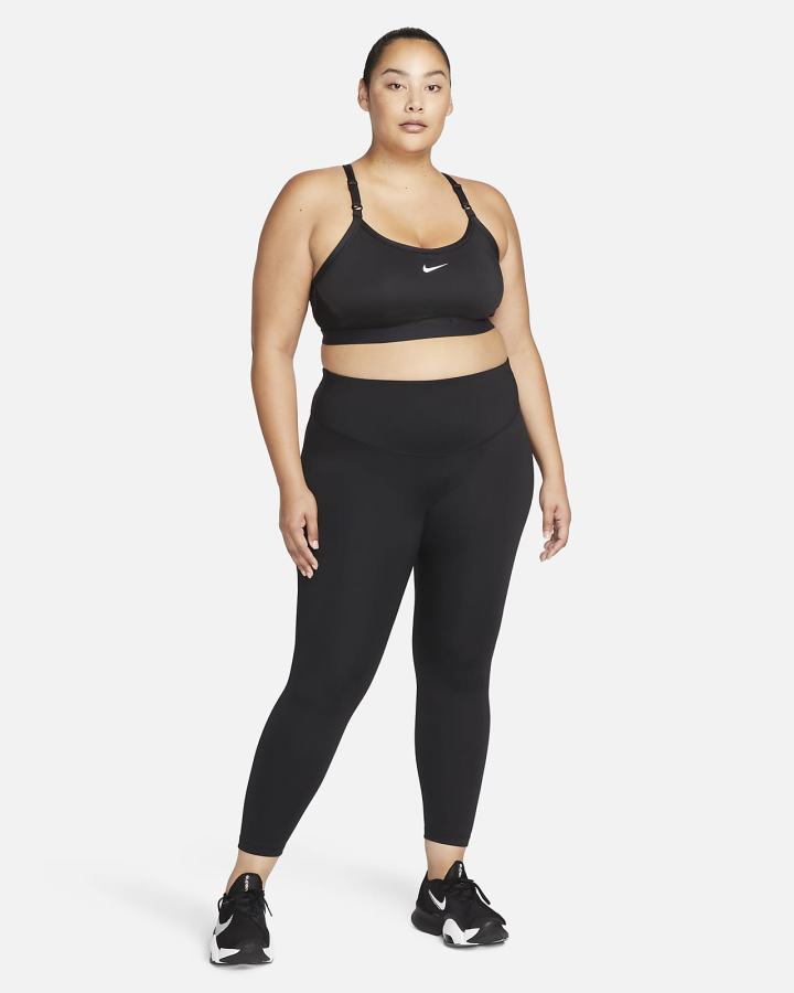 Sujetadores Deportivos Nike Dri-FIT Indy Light-Support Acolchado U-Neck Mujer Negras Blancas | DXMOC-9128
