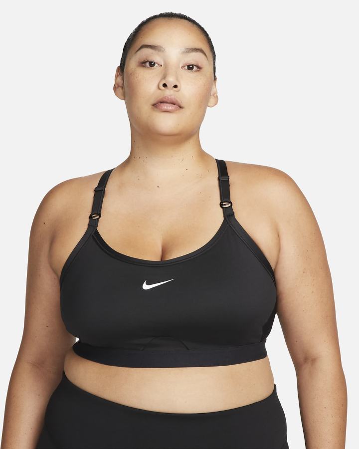 Sujetadores Deportivos Nike Dri-FIT Indy Light-Support Acolchado U-Neck Mujer Negras Blancas | DXMOC-9128