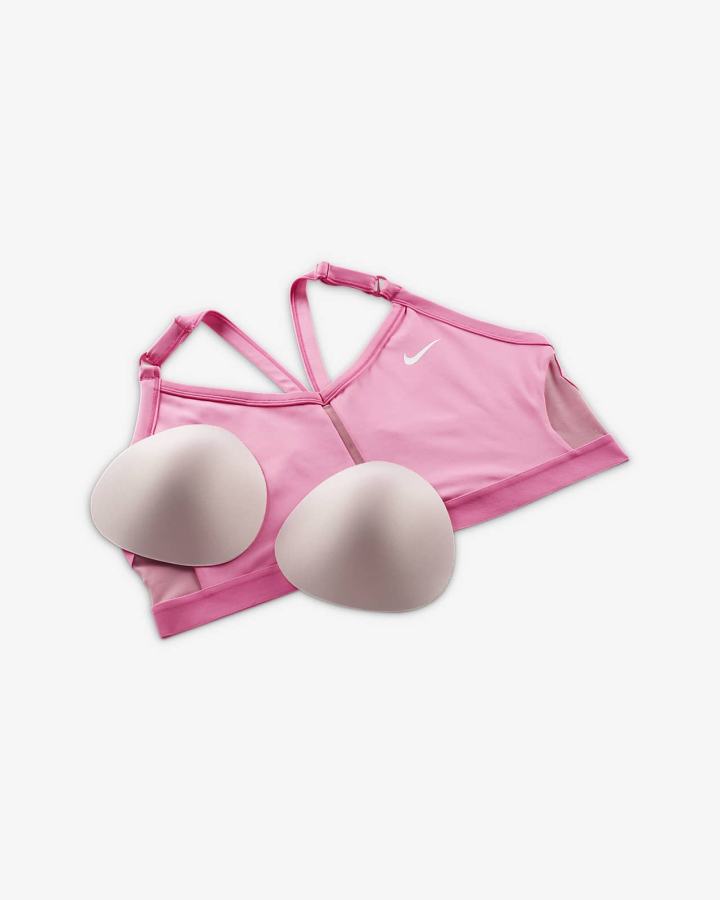Sujetadores Deportivos Nike Dri-FIT Indy Light-Support Acolchado V-Neck (Plus Size) Mujer Blancas | HIYVA-5028