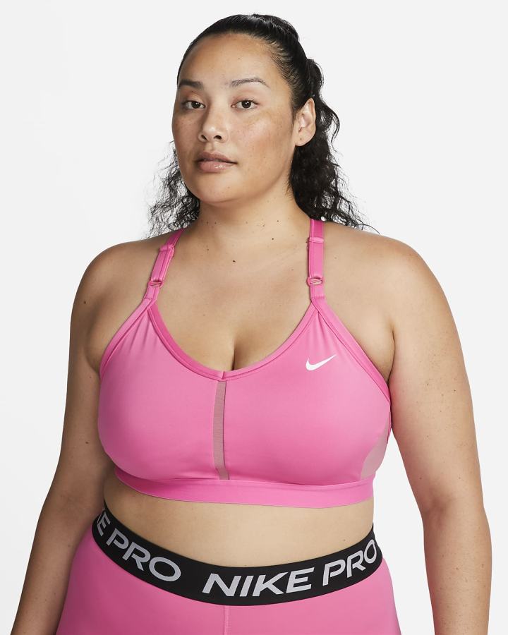 Sujetadores Deportivos Nike Dri-FIT Indy Light-Support Acolchado V-Neck (Plus Size) Mujer Blancas | HIYVA-5028