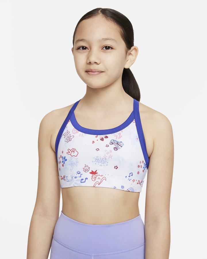 Sujetadores Deportivos Nike Dri-FIT Indy Icon Clash Kids Niña Gris | KMAUY-6831