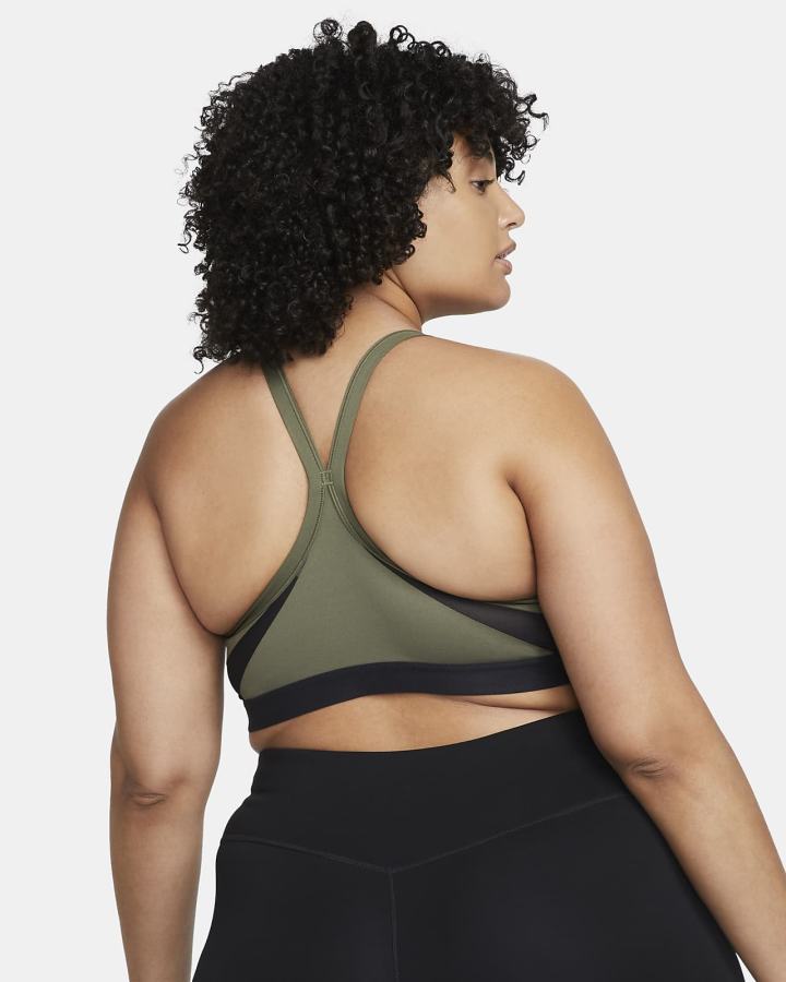 Sujetadores Deportivos Nike Dri-FIT Indy Light-Support Acolchado U-Neck Mujer Verde Oliva Negras Blancas | KPMRZ-6489