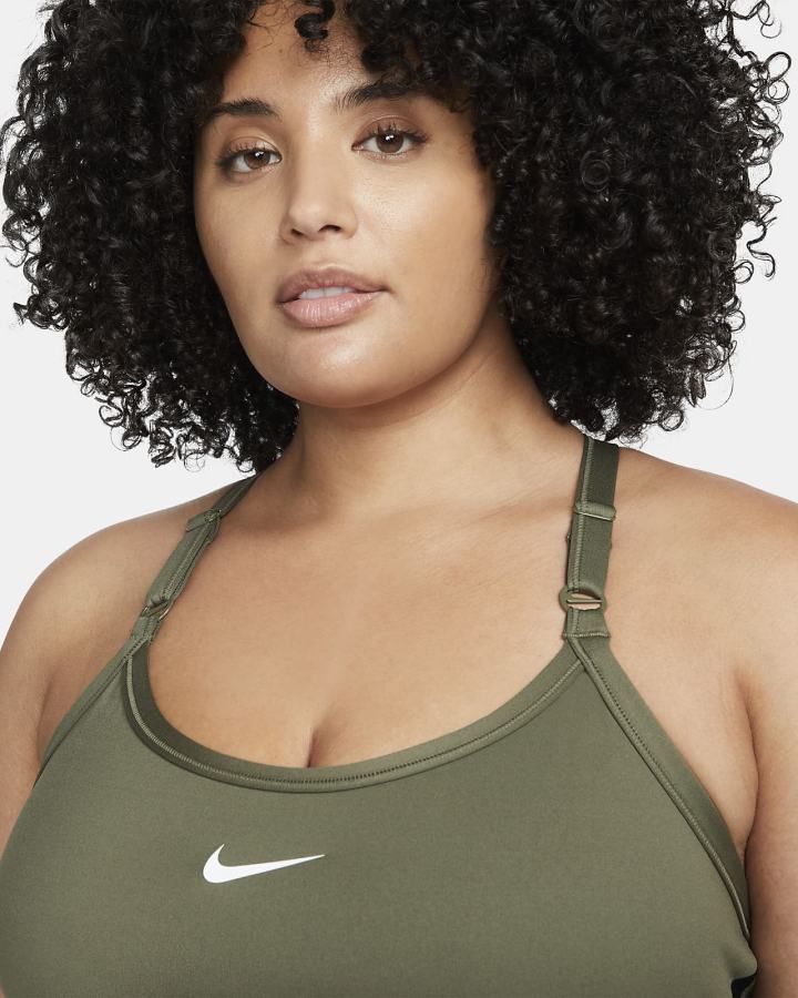 Sujetadores Deportivos Nike Dri-FIT Indy Light-Support Acolchado U-Neck Mujer Verde Oliva Negras Blancas | KPMRZ-6489