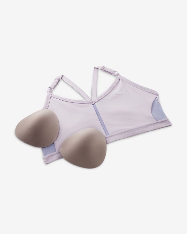 Sujetadores Deportivos Nike Dri-FIT Indy Light-Support Acolchado V-Neck (Plus Size) Mujer Blancas | MAHKL-6349
