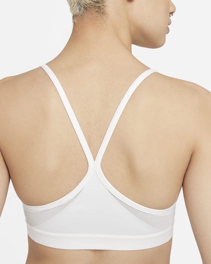 Sujetadores Deportivos Nike Dri-FIT Indy Light-Support Acolchado U-Neck Mujer Blancas Gris | MDJEQ-6854
