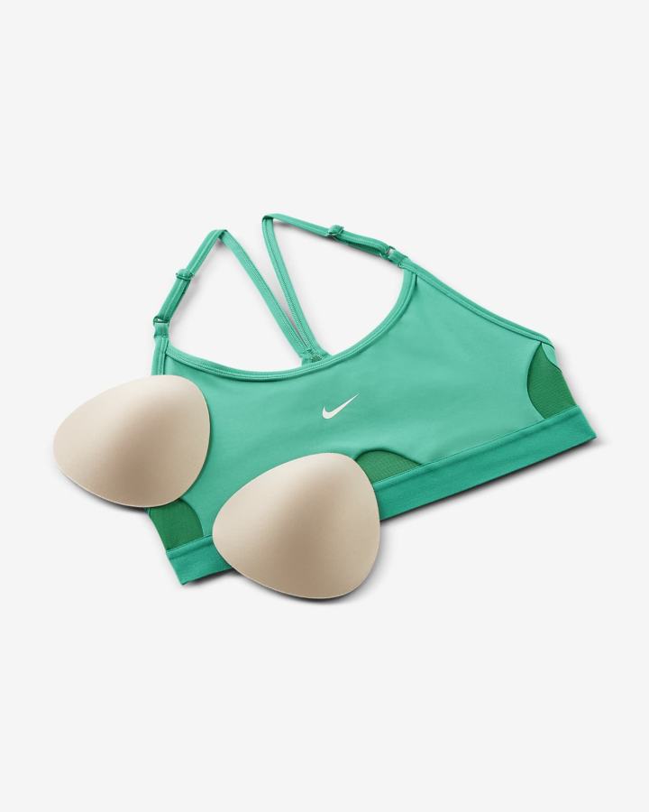 Sujetadores Deportivos Nike Dri-FIT Indy Light-Support Acolchado U-Neck Mujer Verde Blancas | MTPWL-4296