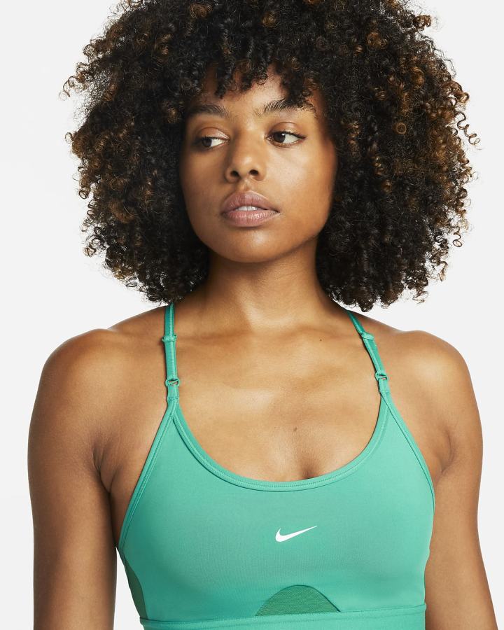 Sujetadores Deportivos Nike Dri-FIT Indy Light-Support Acolchado U-Neck Mujer Verde Blancas | MTPWL-4296