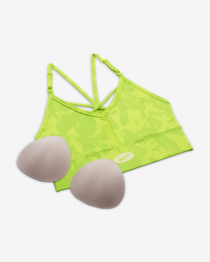 Sujetadores Deportivos Nike Dri-FIT Indy Icon Clash Light-Support Acolchado Printed Mujer Verde | ZYQHA-4312