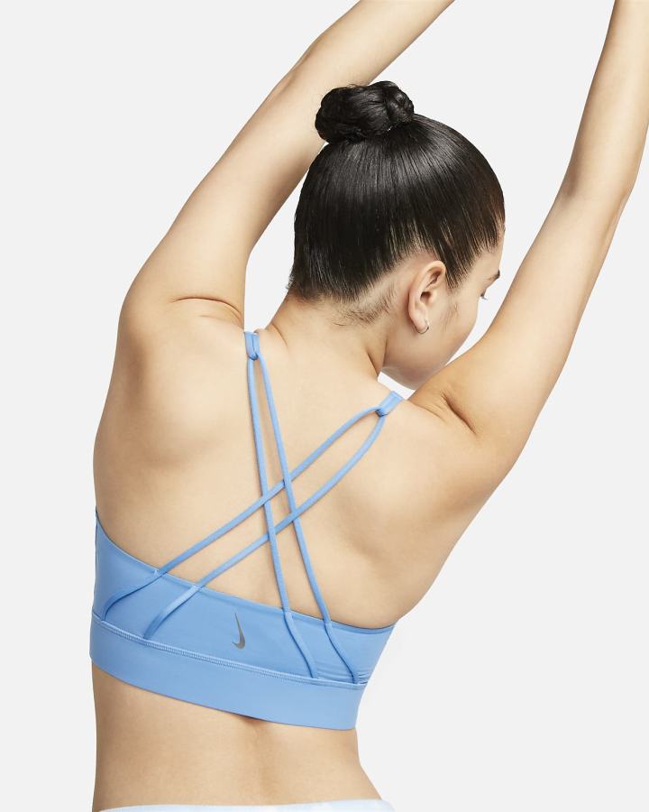 Sujetadores Deportivos Nike Dri-FIT Swoosh Medium-Support Acolchado Mujer Gris | RZCXJ-9035