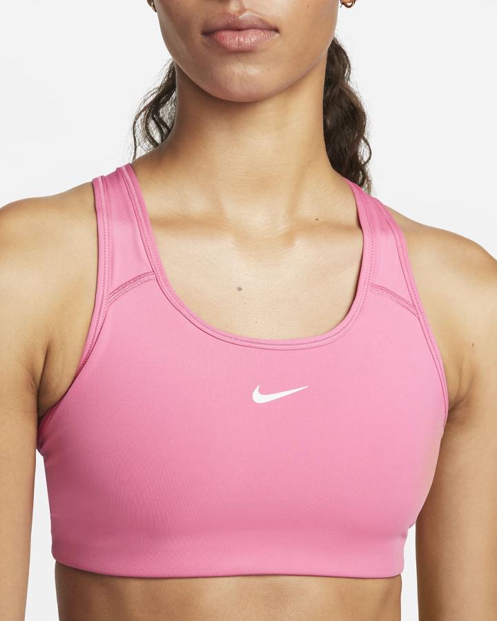 Sujetadores Deportivos Nike Dri-FIT Swoosh Medium-Support 1-Piece Pad Mujer Blancas | SLGKY-4196