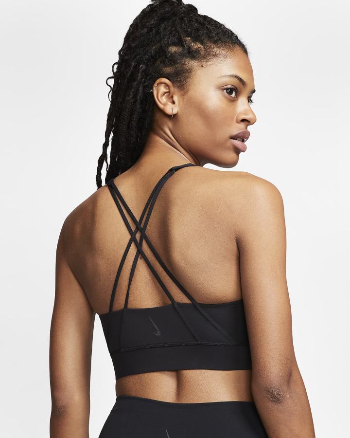 Sujetadores Deportivos Nike Dri-FIT Swoosh Medium-Support Acolchado Mujer Negras Gris Oscuro | WRMZI-0431