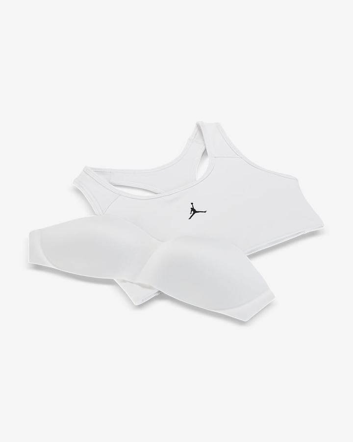 Sujetadores Deportivos Nike Jordan Jumpman Medium-Support 1-Piece Pad Mujer Blancas Negras | AQROC-9310
