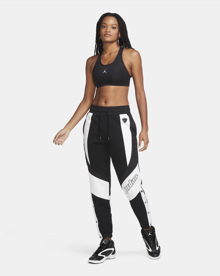 Sujetadores Deportivos Nike Jordan Jumpman Medium-Support 1-Piece Pad Mujer Negras Blancas | WHZDL-3647