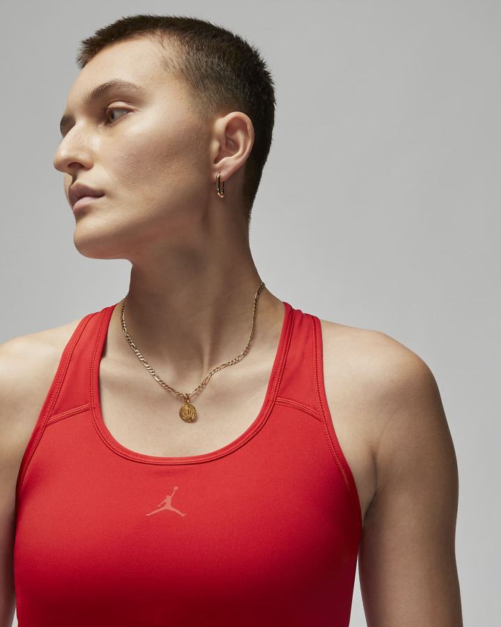 Sujetadores Deportivos Nike Jordan Jumpman Medium-Support 1-Piece Pad Mujer Rojas | YNBGE-5701