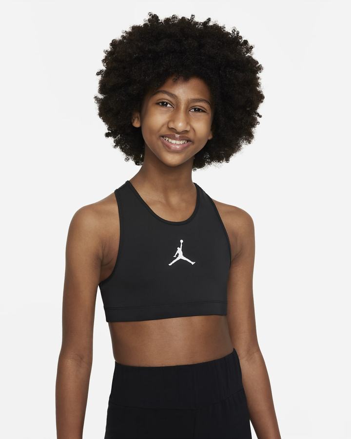Sujetadores Deportivos Nike Jordan Kids Niña Negras | GRYED-2413