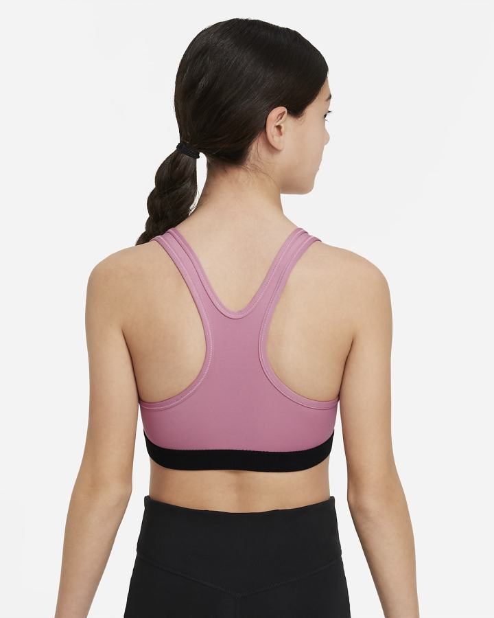 Sujetadores Deportivos Nike Swoosh Kids Niña Rosas Blancas | KUBTJ-7960