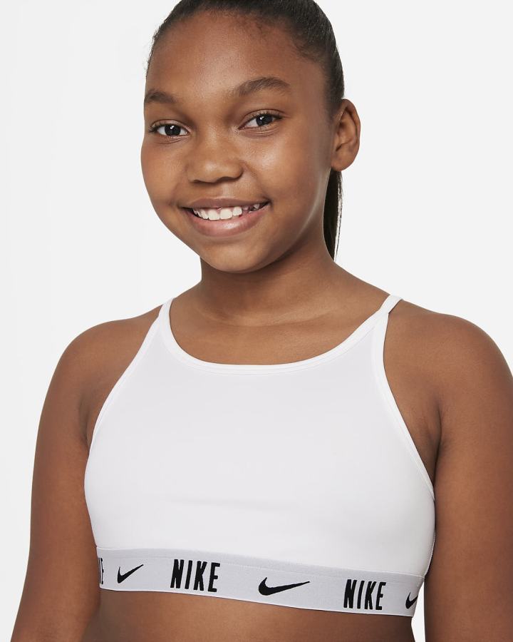 Sujetadores Deportivos Nike Trophy Kids Niña Blancas Negras | CHPGL-9725