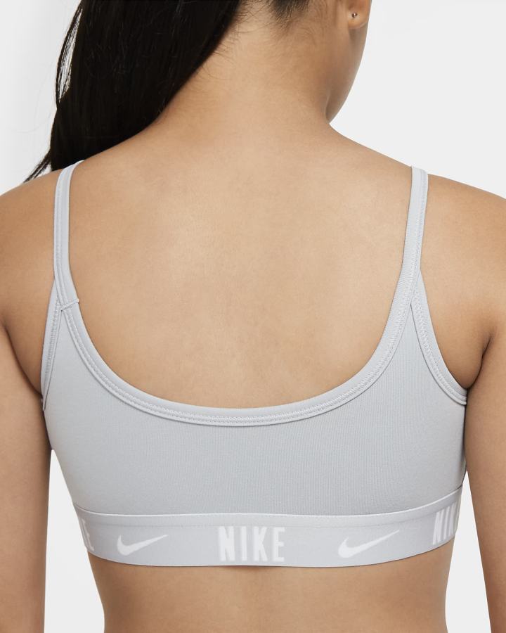 Sujetadores Deportivos Nike Trophy Kids Niña Gris Claro Blancas | RULQF-2574