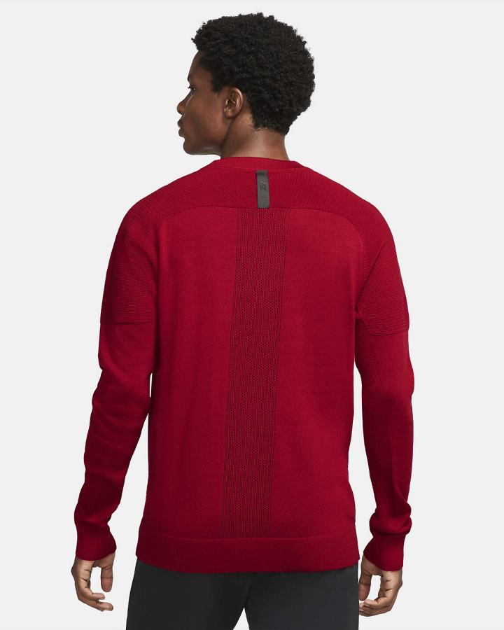 Suéteres Nike Tiger Woods Knit Golf Hombre Rojas Negras | HZOXN-5629
