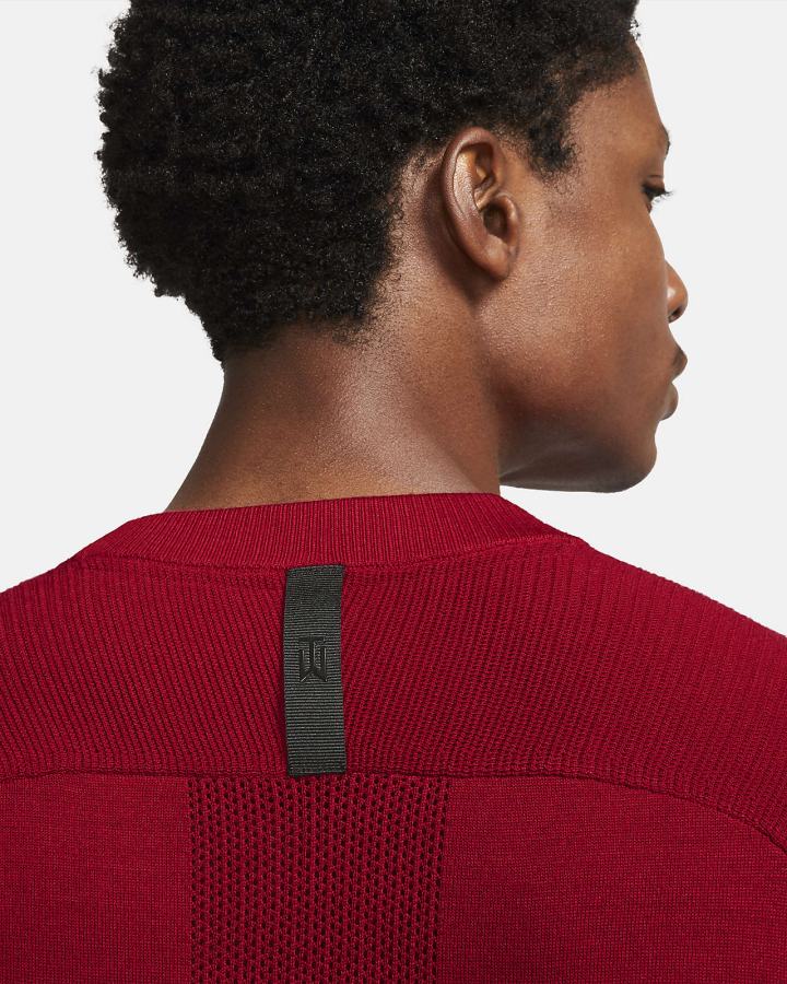 Suéteres Nike Tiger Woods Knit Golf Hombre Rojas Negras | HZOXN-5629