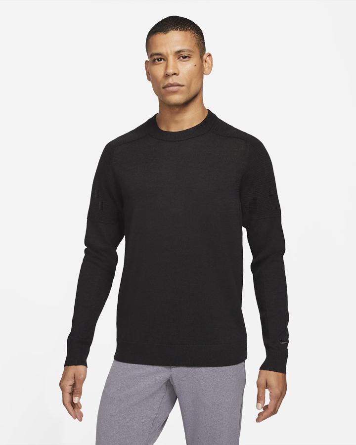 Suéteres Nike Tiger Woods Knit Golf Hombre Negras | YFVIU-0315