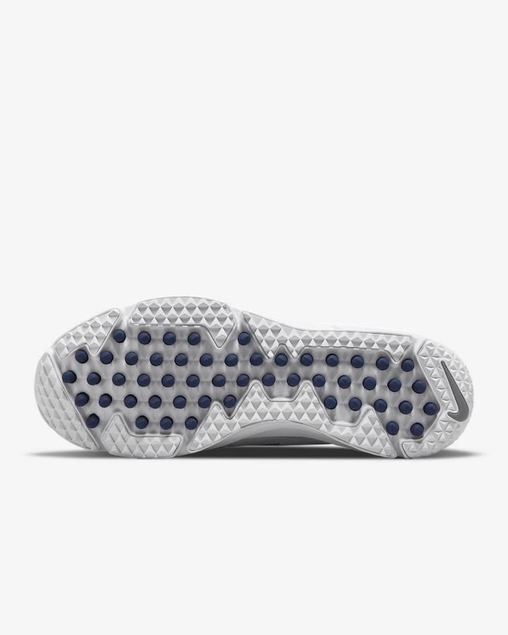 Tacos De Lacrosse Nike Alpha Huarache 8 Pro Turf Mujer Blancas Azul Marino Metal Plateadas | BAGTK-4807