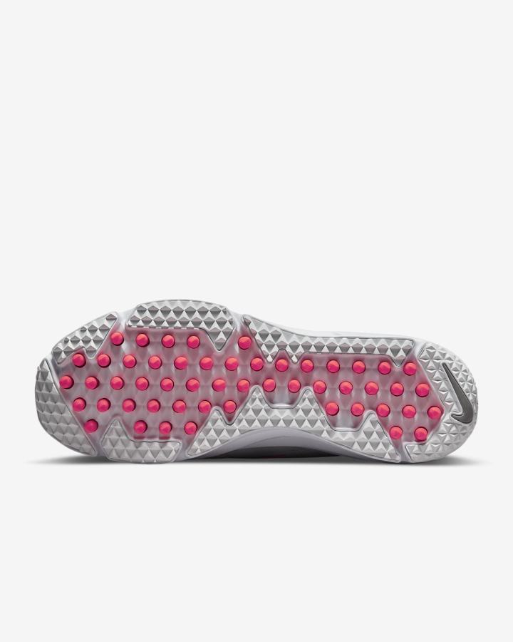 Tacos De Lacrosse Nike Alpha Huarache 8 Pro Turf Hombre Blancas Rojas Claro Metal Plateadas | GLKDF-3025