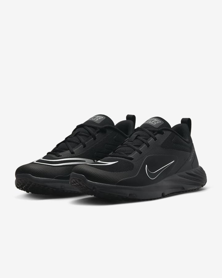 Tacos De Lacrosse Nike Alpha Huarache 8 Pro Turf Hombre Negras Gris Claro Gris Oscuro | KBORQ-2538