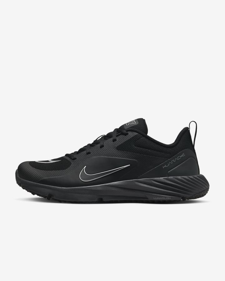 Tacos De Lacrosse Nike Alpha Huarache 8 Pro Turf Hombre Negras Gris Claro Gris Oscuro | KBORQ-2538