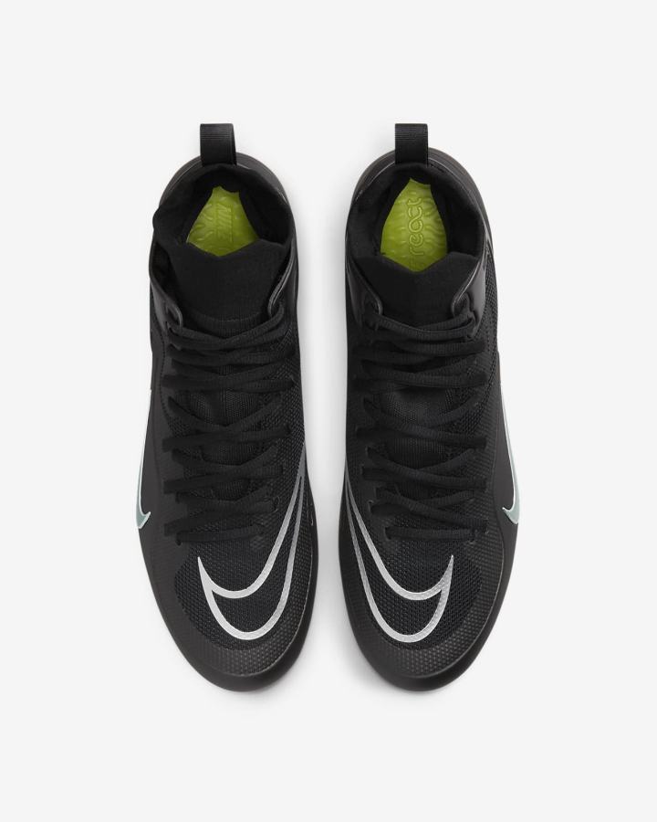 Tacos De Lacrosse Nike Alpha Huarache 8 Elite Hombre Negras Metal Plateadas Gris Oscuro | NDHSJ-9613