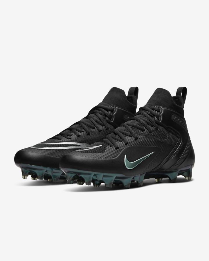Tacos De Lacrosse Nike Alpha Huarache 8 Elite Hombre Negras Metal Plateadas Gris Oscuro | NDHSJ-9613