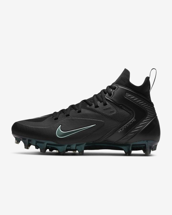 Tacos De Lacrosse Nike Alpha Huarache 8 Elite Hombre Negras Metal Plateadas Gris Oscuro | NDHSJ-9613